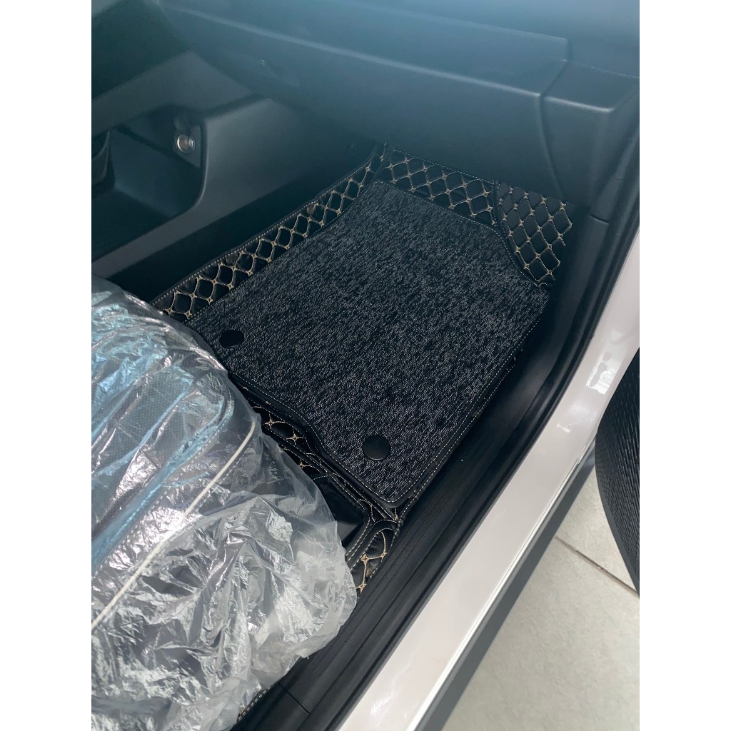 Thảm sàn ô tô 6D cacbon cao cấp cho xe Hyundai Palisade 2023, không mùi chống thấm nước tuyệt đối, che phủ 90% sàn xe