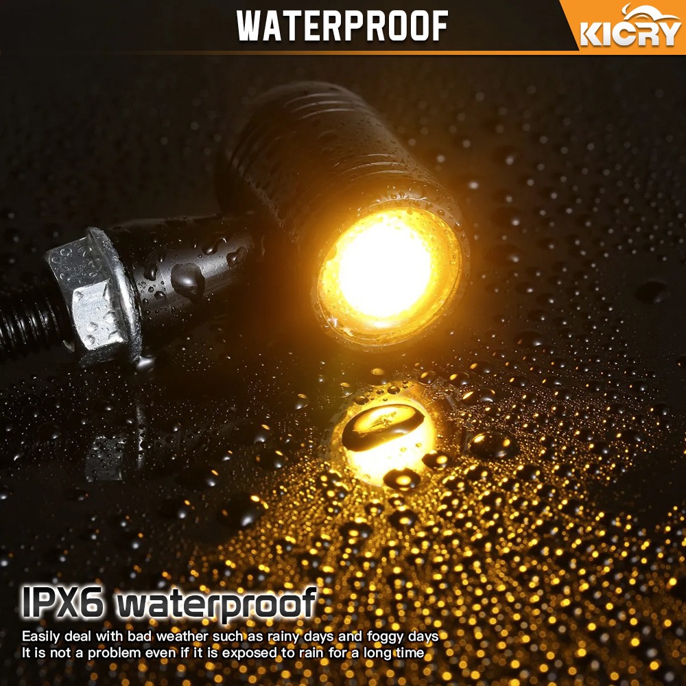 Xi nhan led hợp kim nhôm đúc nguyên khối độ xe mô tô