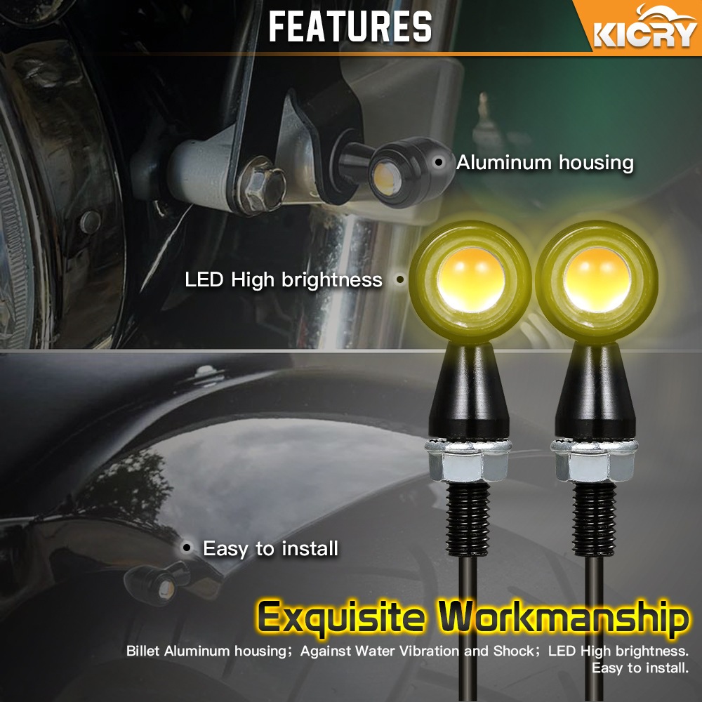 Xi nhan led hợp kim nhôm đúc nguyên khối độ xe mô tô