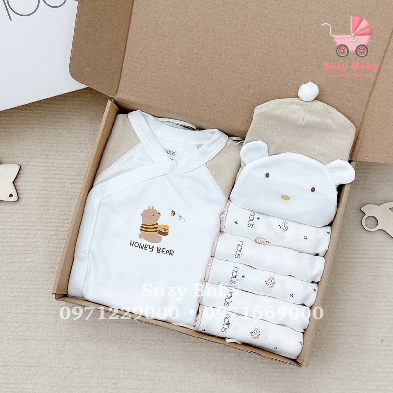 Nous Set quà sơ sinh cho bé 3-5kg đóng hộp