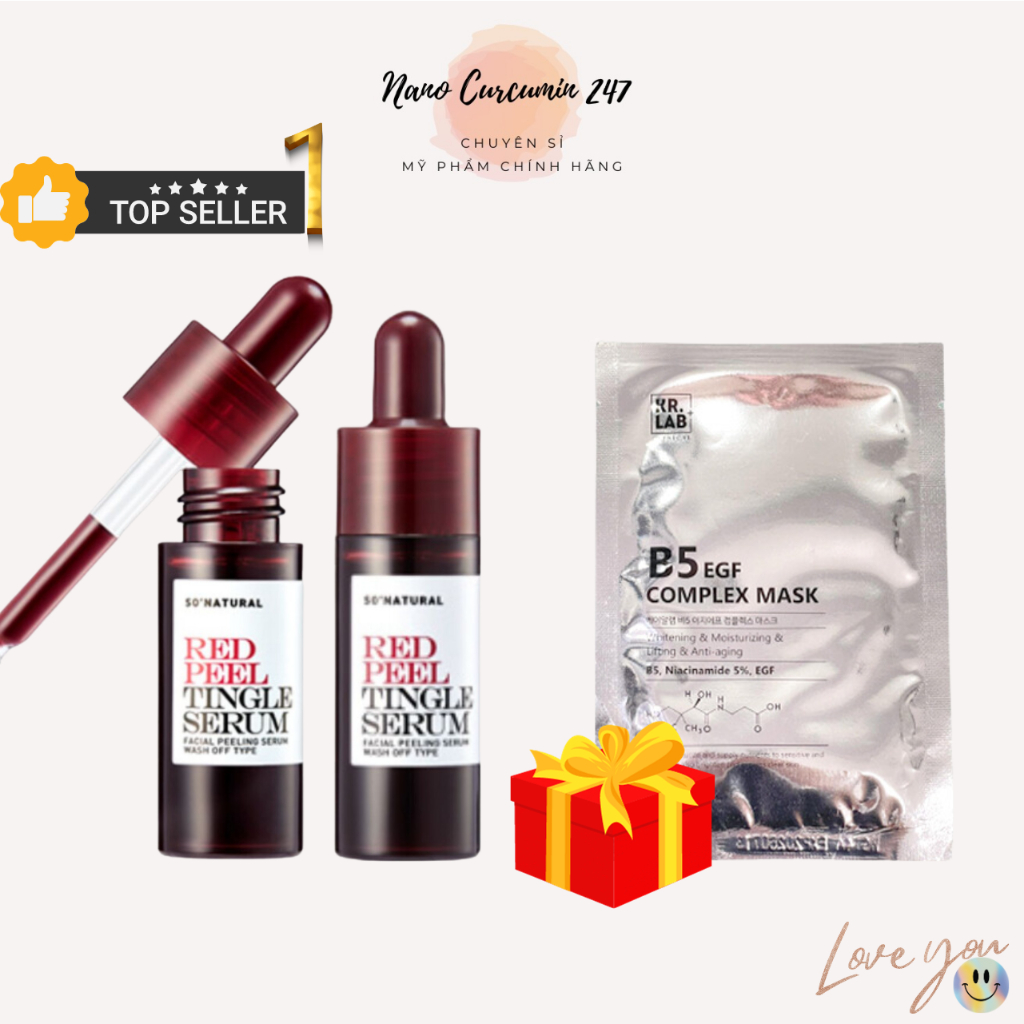 Tinh chất tẩy tế bào chết, Peel da Peel Tingle Serum Facial Peeling Serum Wash Off, cam kết chính hãng