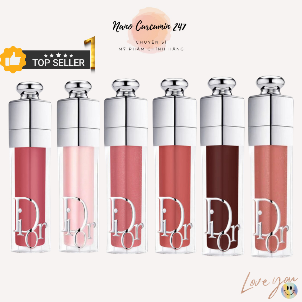 Son Dưỡng Dior 038 Addict Lip Glow mịn môi son bóng dưỡng môi sang chảnh