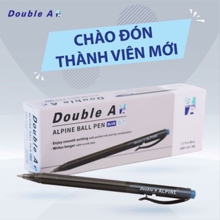 Bút bi Double A Alpine nét 0.7mm MỰC XANH