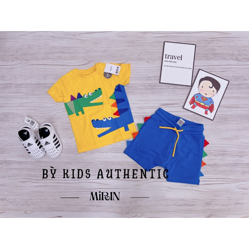 Set bộ vàng hoạ tiết cá sấu thêu nổi siu nổi bật cho bé iuuu…