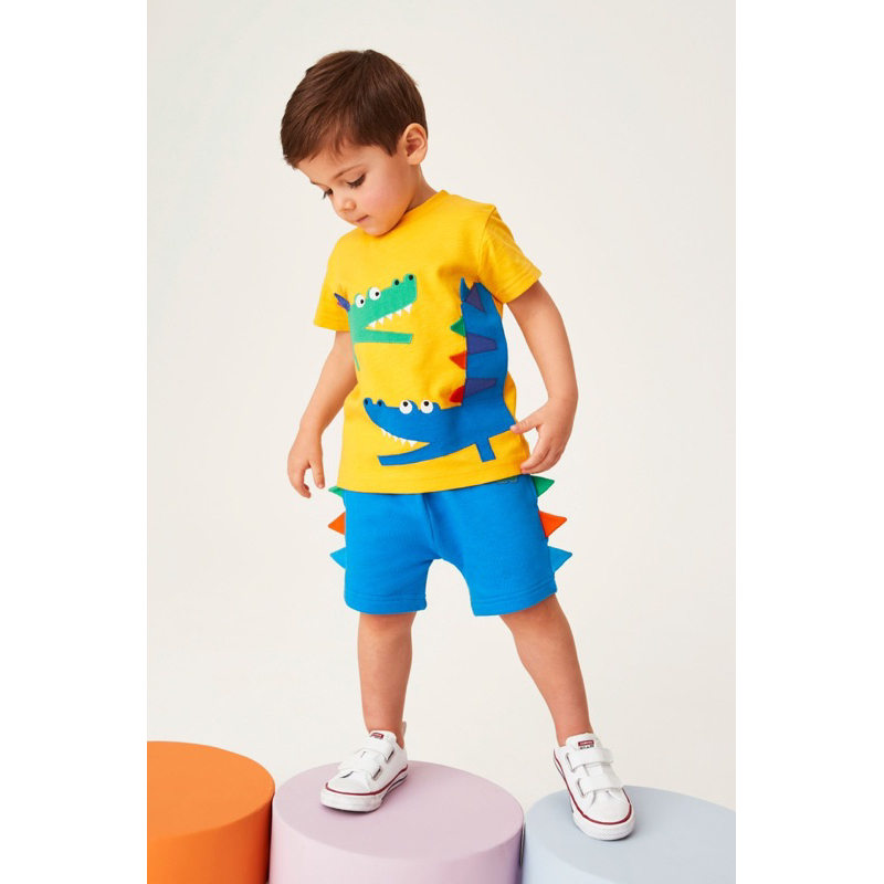 Set bộ vàng hoạ tiết cá sấu thêu nổi siu nổi bật cho bé iuuu…