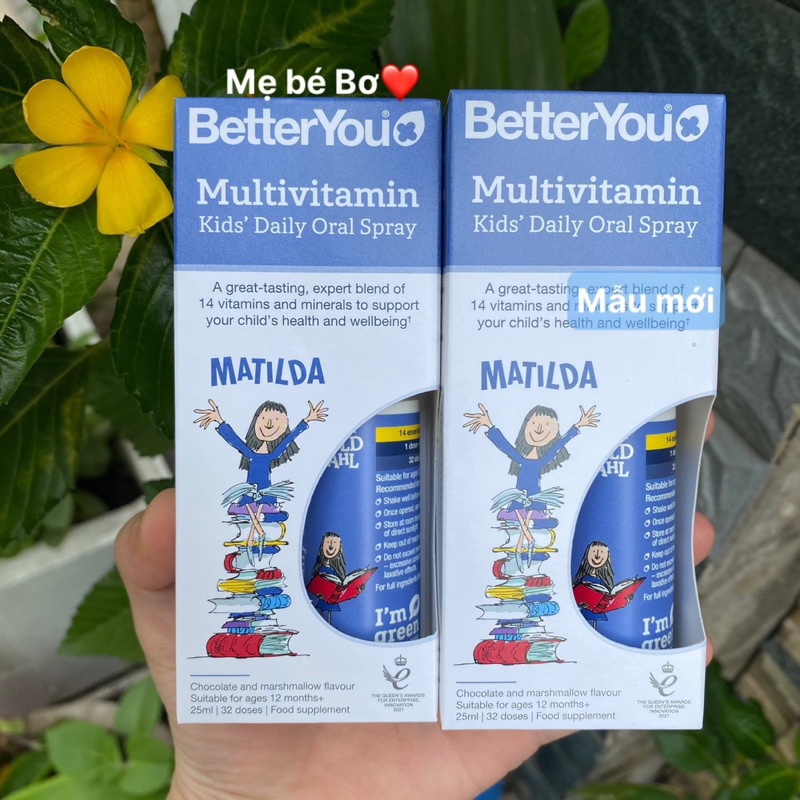 Xịt MultiVit BetterYou Anh Quốc cho bé từ 1tuổi