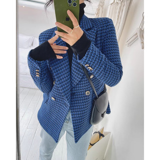 (Hàng Đẹp)Ảnh thật 2 hình cuối-HC293.Áo khoác dạ Tweed thu đông kiểu Zar COs phong cách Âu Mỹ