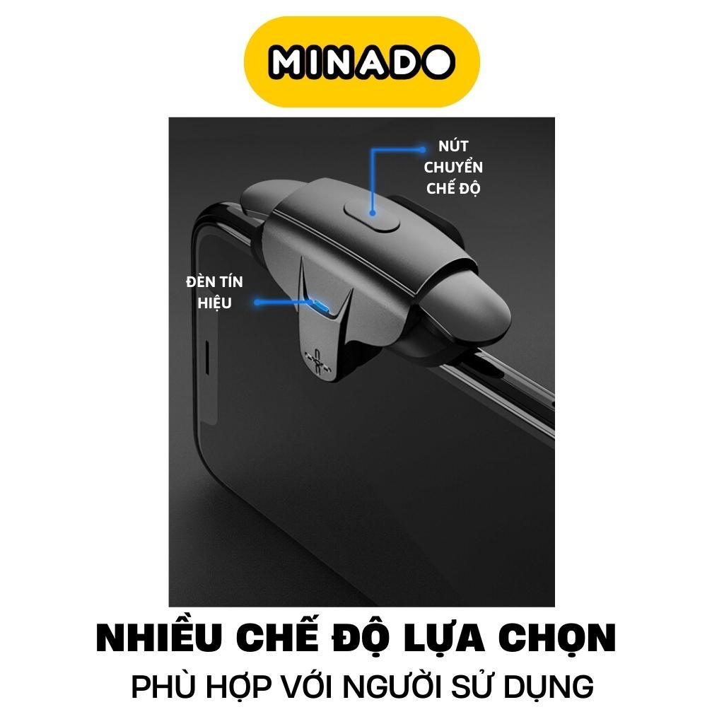Nút bắn pubg Auto tap AK05 MINI 50 lần/giây bắn siêu nhanh chơi game Free Fire, ROS, Call of Duty, FPS - Minado