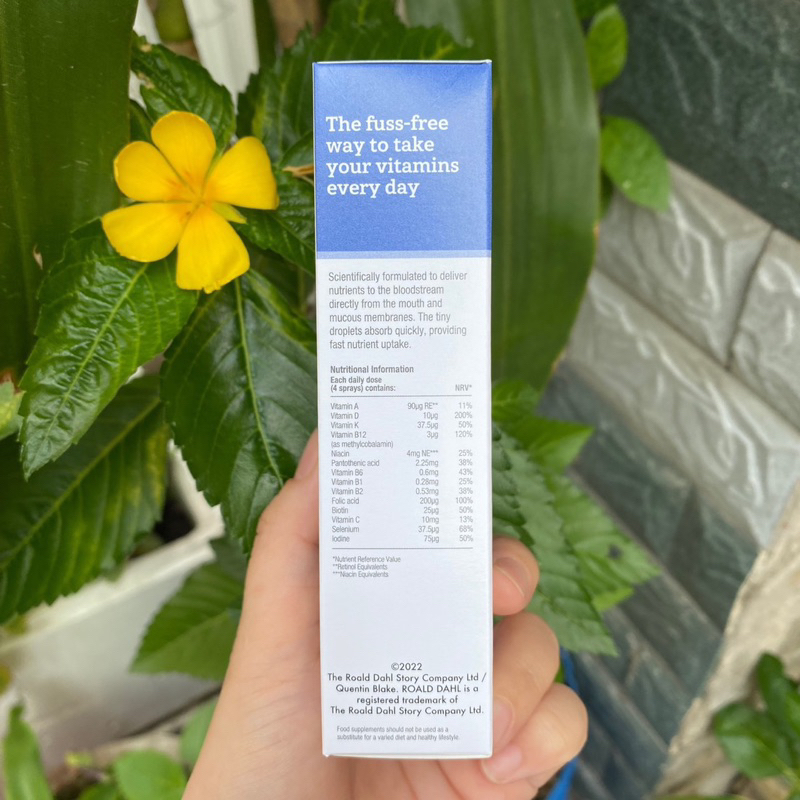 Xịt MultiVit BetterYou Anh Quốc cho bé từ 1tuổi