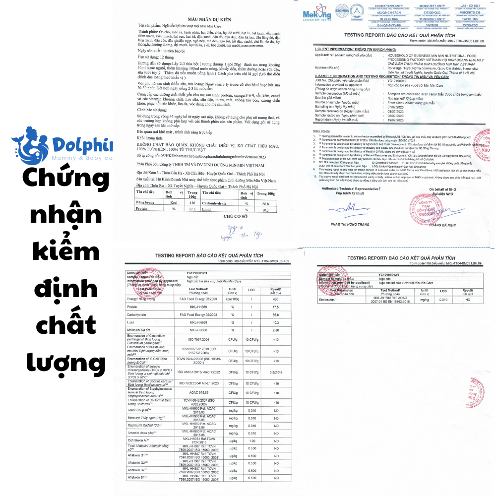Ngũ cốc lợi sữa Min Min cung cấp dưỡng chất thiết yếu cho mẹ sau sinh phục hồi vóc dáng, hạt tư nhiên không chất bảo qua