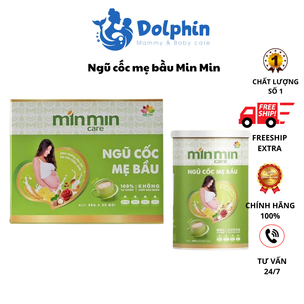 ngũ cốc mẹ bầu Min Min giúp hấp thu dưỡng chất vào con