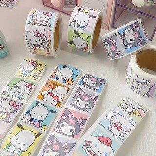 Cuộn 500 tem dán sticker nhiều mẫu dễ thương