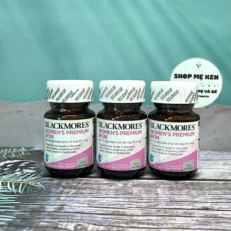 Viên Sắt bầu Blackmores Pregnancy Iron, Úc  phòng thiếu máu không gây táo bón cho mẹ bầu và sau sinh