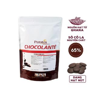 Socola Puratos Nguyên chất 55 - 75% hạt nút đen 200g