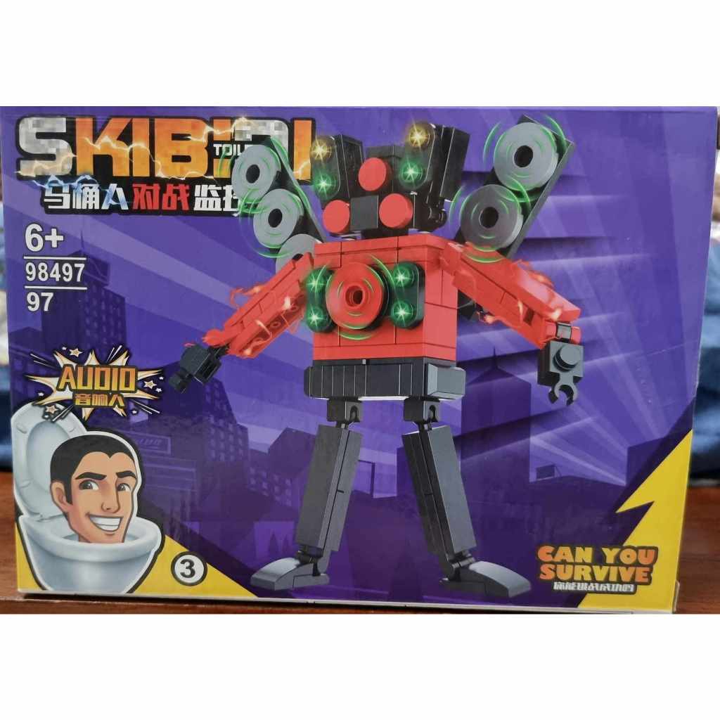 Skibidi Toilet Đồ Chơi Lego Lắp Ráp Nhân Vật Speakerman Titan Cameraman Titan TVman Audioman Monitor