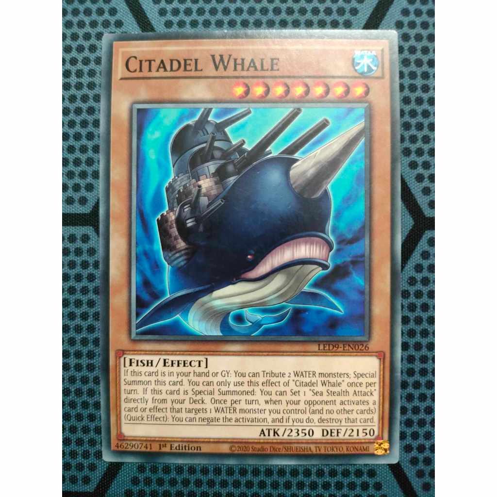 Bài yugioh - Citadel Whale - LED9-EN026 - Common 1st Edition