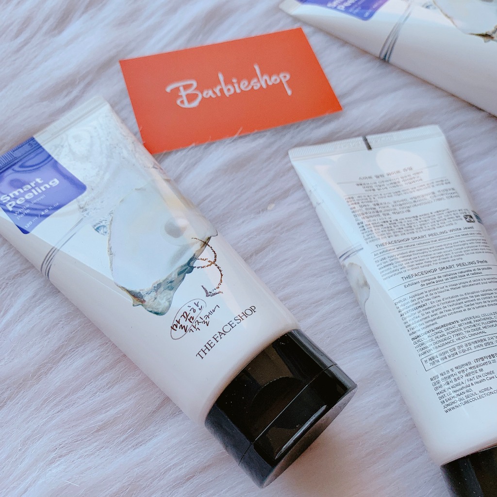 Tẩy Tế Bào Da Chết The Face Shop Smart Peeling Ngọc Trai+Đường Đen