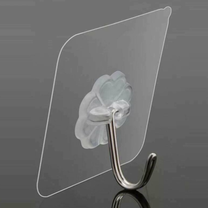 Móc Dán Tường Trong Suốt Treo Đồ Dùng Thông Minh