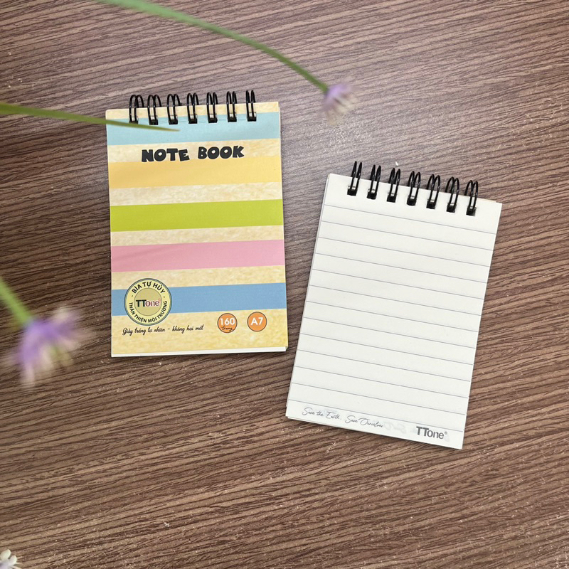 Sổ note nhỏ khổ A7, 160 trang/quyển
