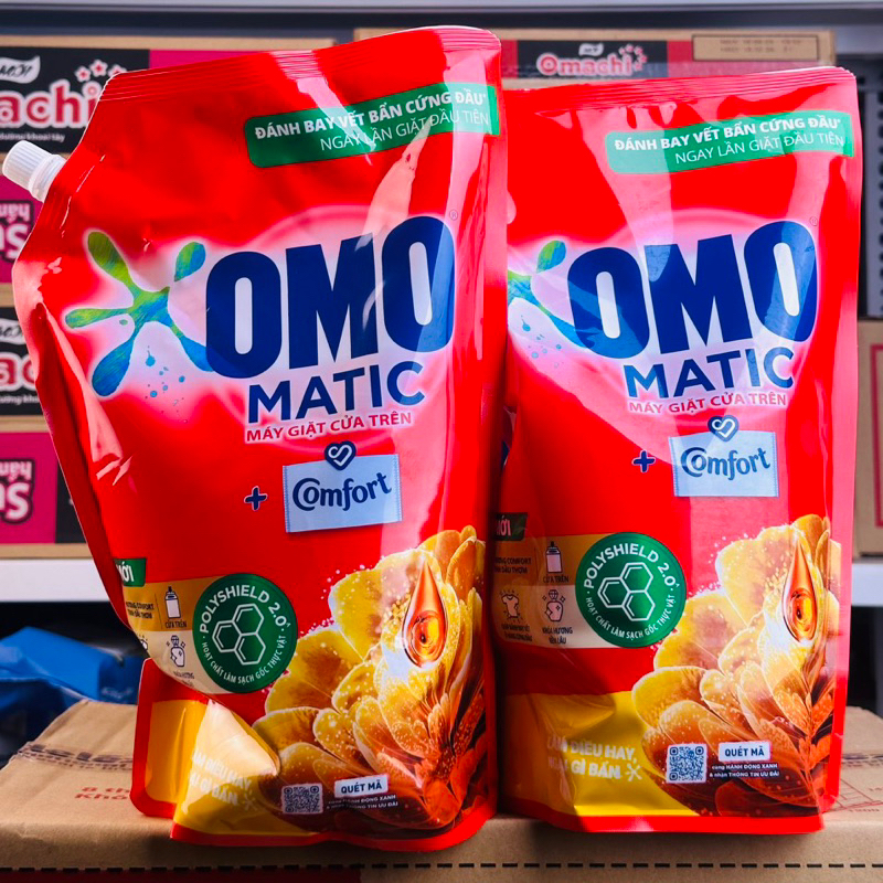 nước giặt OMO Tinh Dầu Thơm túi 3.6kg cửa trước và cửa sau Shop Bố Ớt