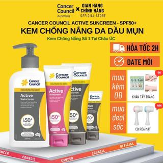 Kem Chống Nắng Cancer Council Active SPF 50+/ PA ++++