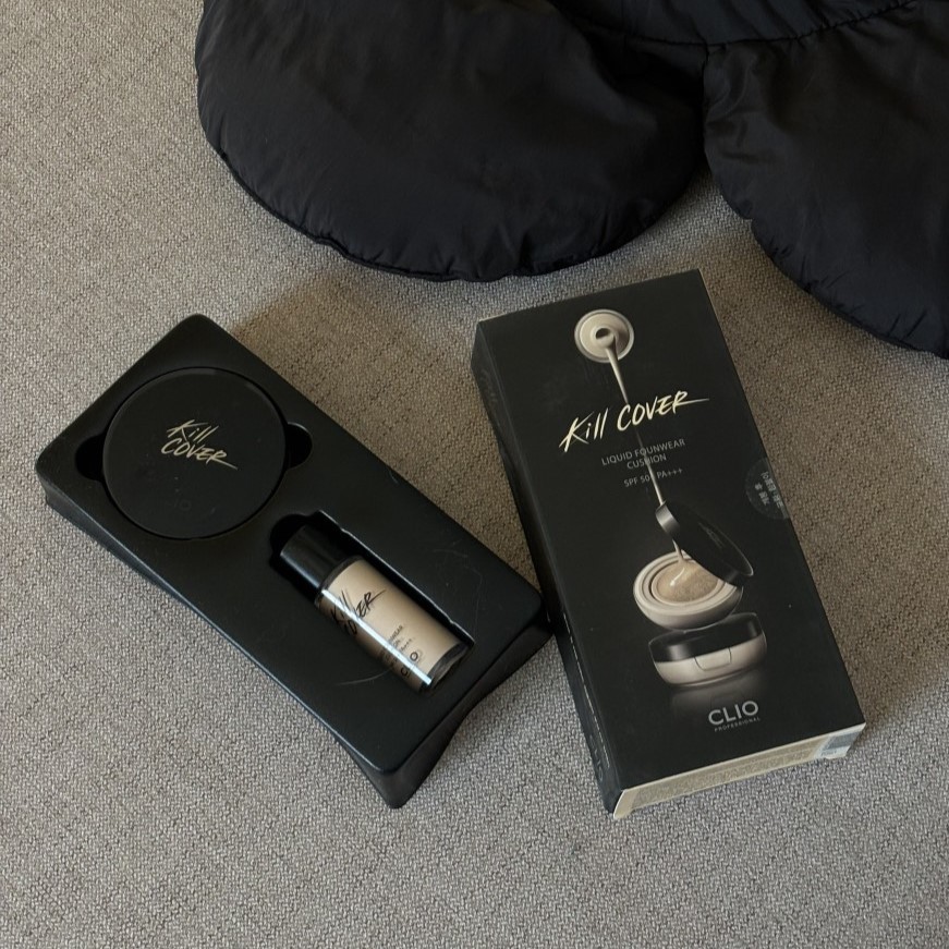 Set Cushion Clio Kill Cover Liquid Foundwear + chai nền/lõi refill 20gr