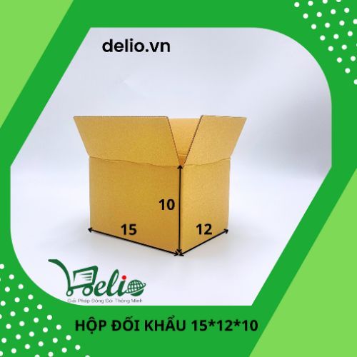 Hộp giấy carton KT 15x12x10 đóng hàng, gói hàng, giá tốt  - DELIO
