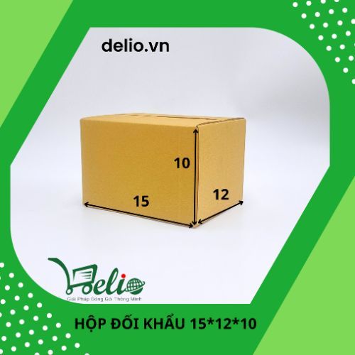 Hộp giấy carton KT 15x12x10 đóng hàng, gói hàng, giá tốt  - DELIO