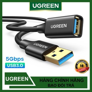 Cáp Nối Dài USB 3.0 Cao Cấp UGREEN US129 Phân Giải 4K60hz Dài 0.5M - 3M - Hàng Chính Hãng