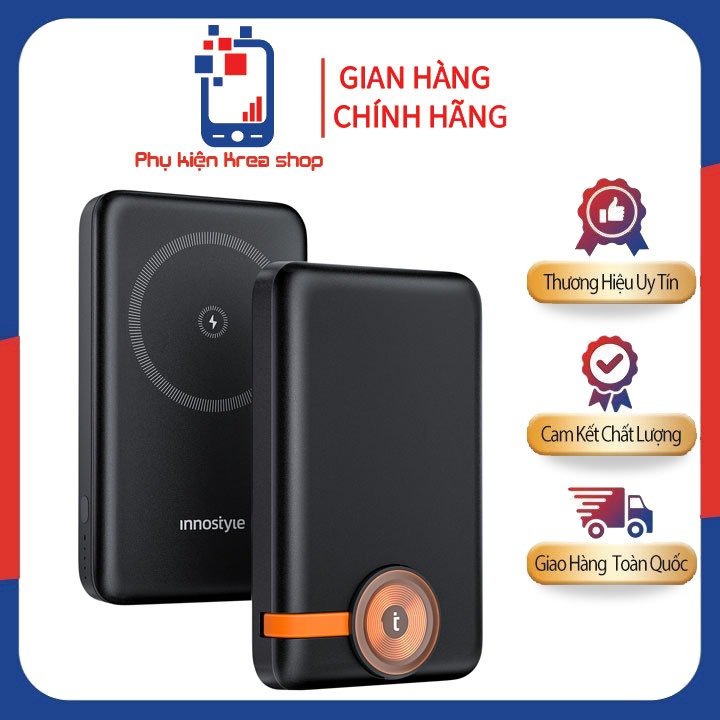 PIN DỰ PHÒNG MAG_SAFE I_PHONE & A_PPLE WATCH INNOSTYLE POWERMAG DUO 2-IN-1 10000 MAH IW202