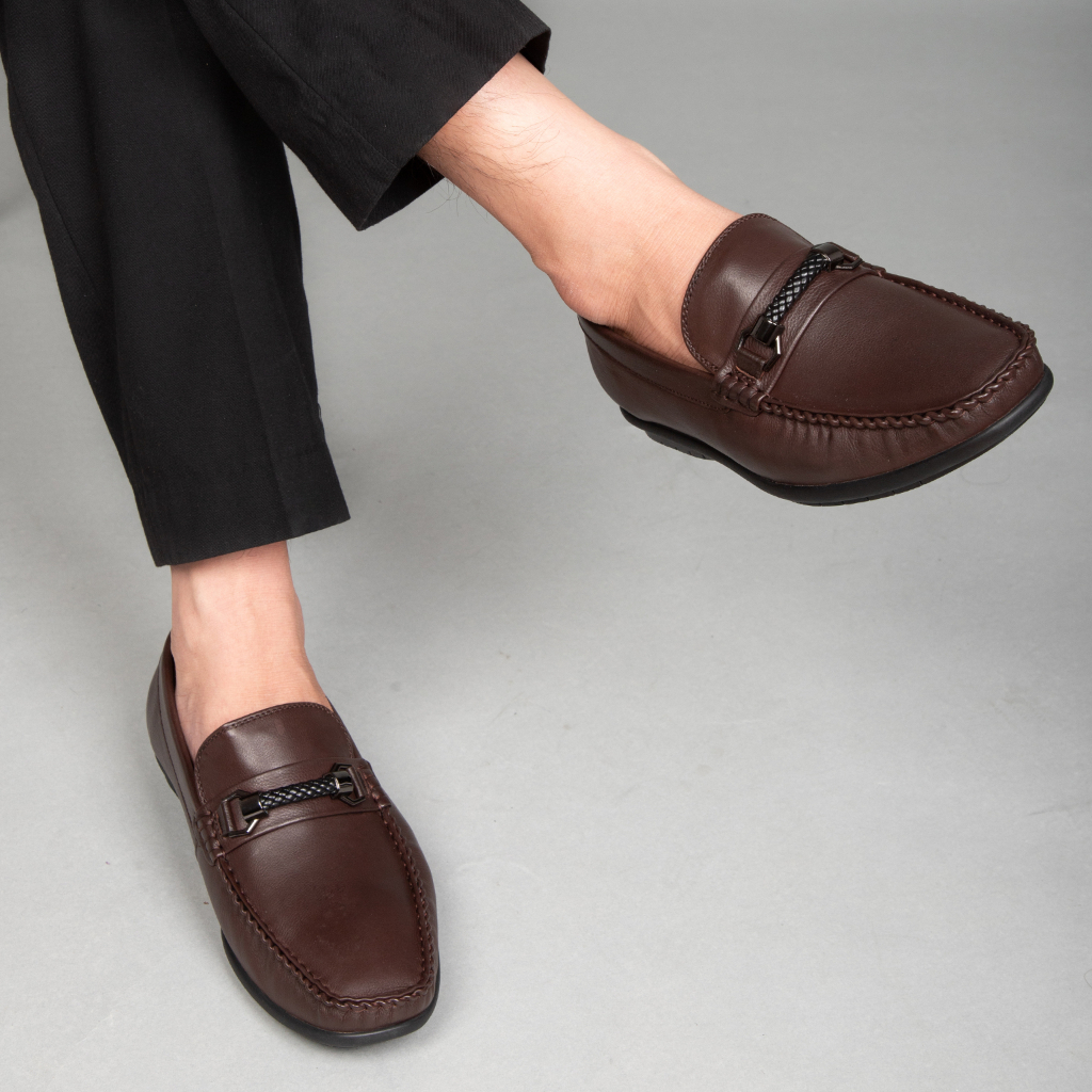 Giày Lười Da Nam Mulgati Driving Loafer - F1816