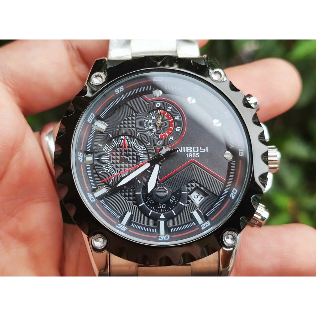 ĐỒNG HỒ NAM NIBOSI - SIZE 44MM - DÂY THÉP NI28