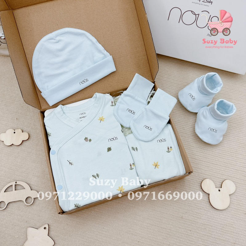 Nous Set quà sơ sinh cho bé 3-5kg đóng hộp