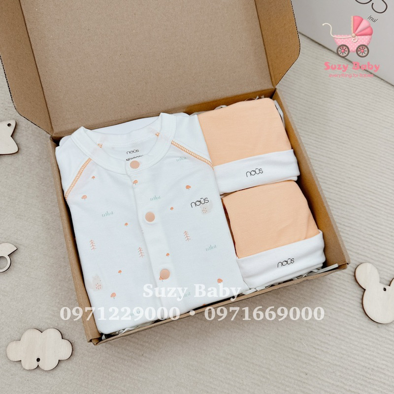 Nous Set quà sơ sinh cho bé 3-5kg đóng hộp