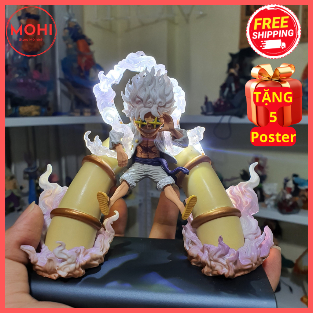 Mô hình Luffy Gear 5 ống nước 12 cm cực đẹp siêu sắc nét- One piece