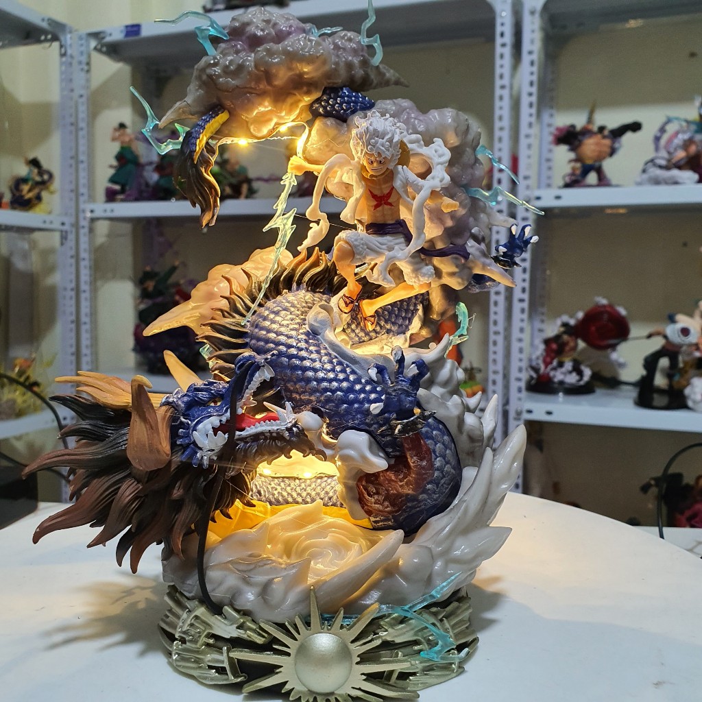 Mô hình Luffy Gear 5 đấm Kaido siêu ngầu cao 23cm - Mô hình One Piece