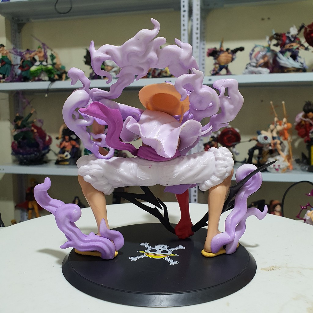 Mô hình Luffy Gear 5 Nika Joy Boy bản cao cấp tư thế chiến đấu, cao 20cm - Mô hình One Piece