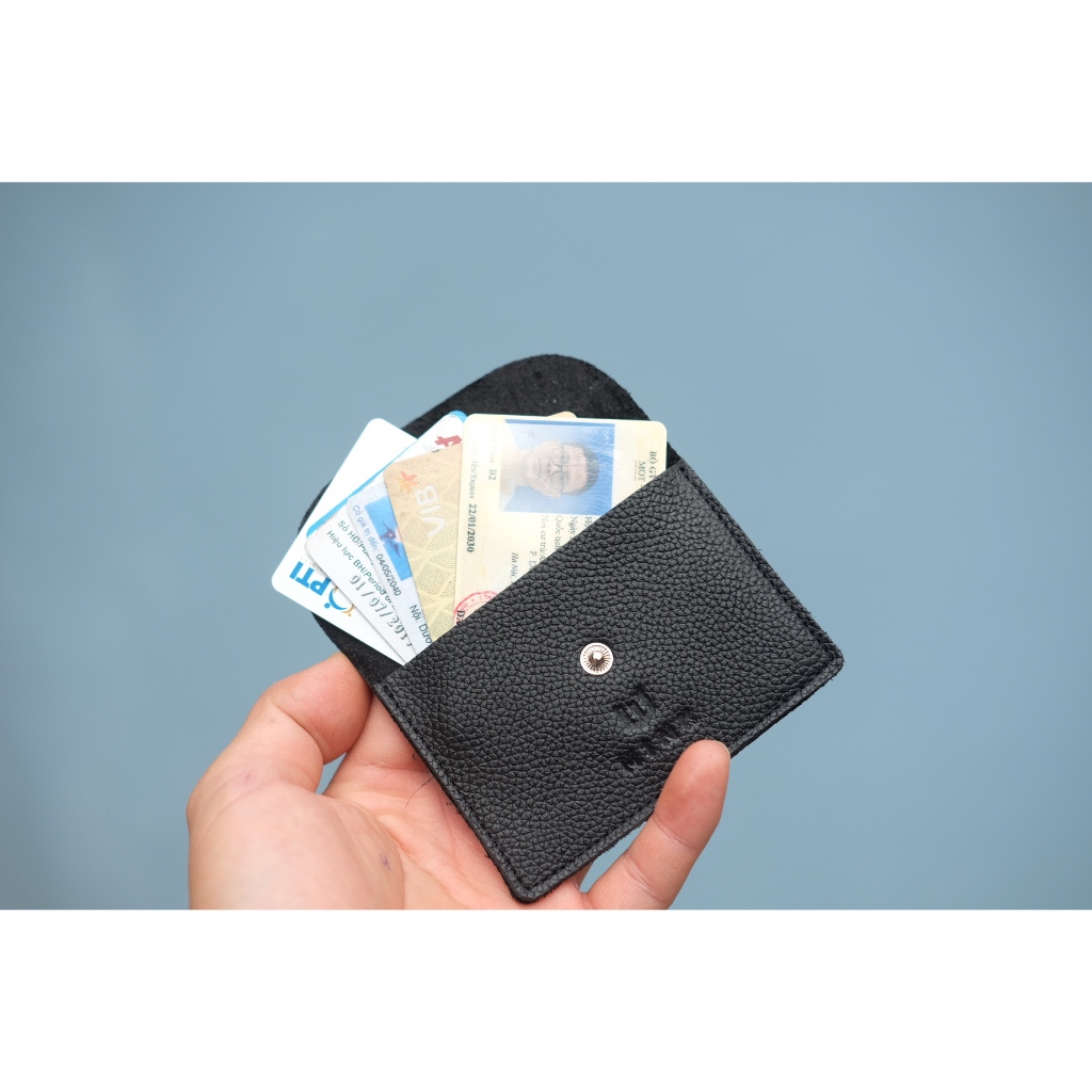 Ví thẻ MINK da thật treo chìa khóa tiện  lợi - HT40