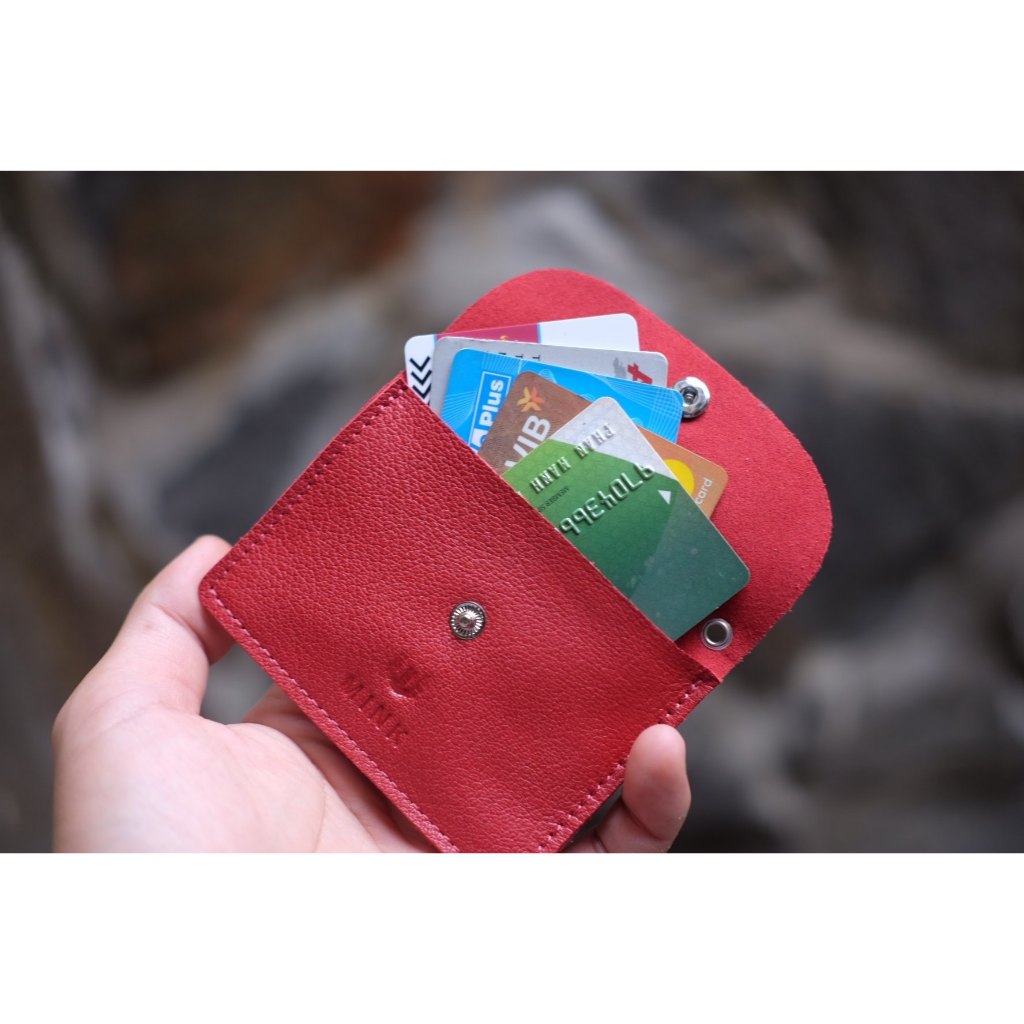 Ví thẻ MINK da thật treo chìa khóa tiện  lợi - HT40