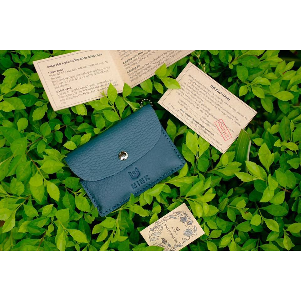 Ví thẻ MINK da thật treo chìa khóa tiện  lợi - HT40