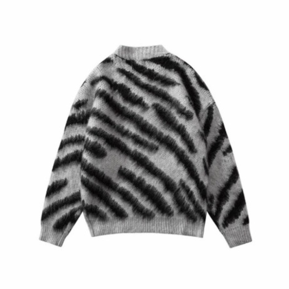 Áo Sweater, Áo Len Lông Cao Cấp Họa Tiết Vằn Luxury Nam Nữ Mặc Đều Đẹp