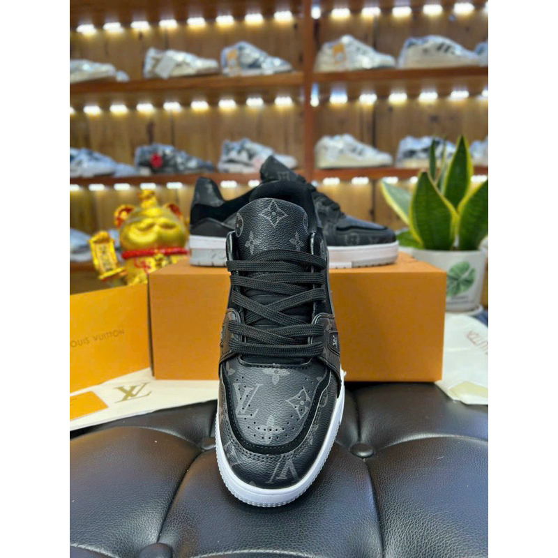 GIÀY SNK LV TRAINER 54 ĐEN ĐẾ TRẮNG HOẠ TIẾT HÀNG CAO CẤP QUẢNG CHÂU