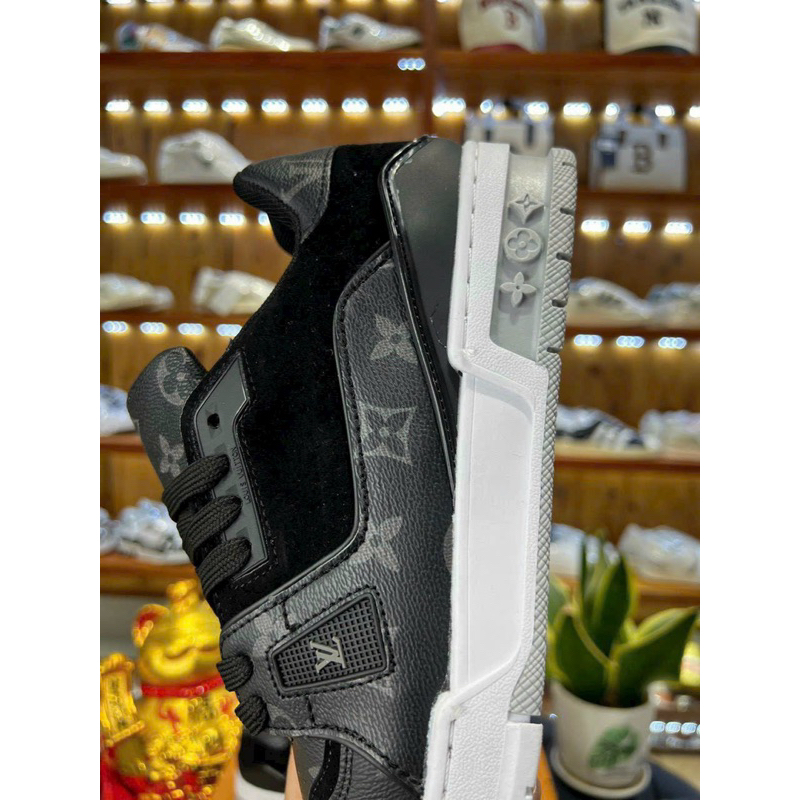GIÀY SNK LV TRAINER 54 ĐEN ĐẾ TRẮNG HOẠ TIẾT HÀNG CAO CẤP QUẢNG CHÂU