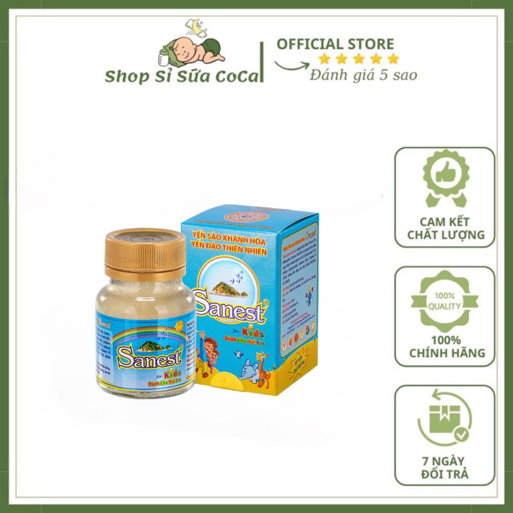 Nước Yến sào Khánh Hòa Sanest trẻ em lọ 62ml