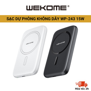 Pin sạc dự phòng 15W không dây WEKOME 243 hỗ trợ sạc nhanh PD 5000mAh siêu mỏng, nhỏ gọn tiện lợi