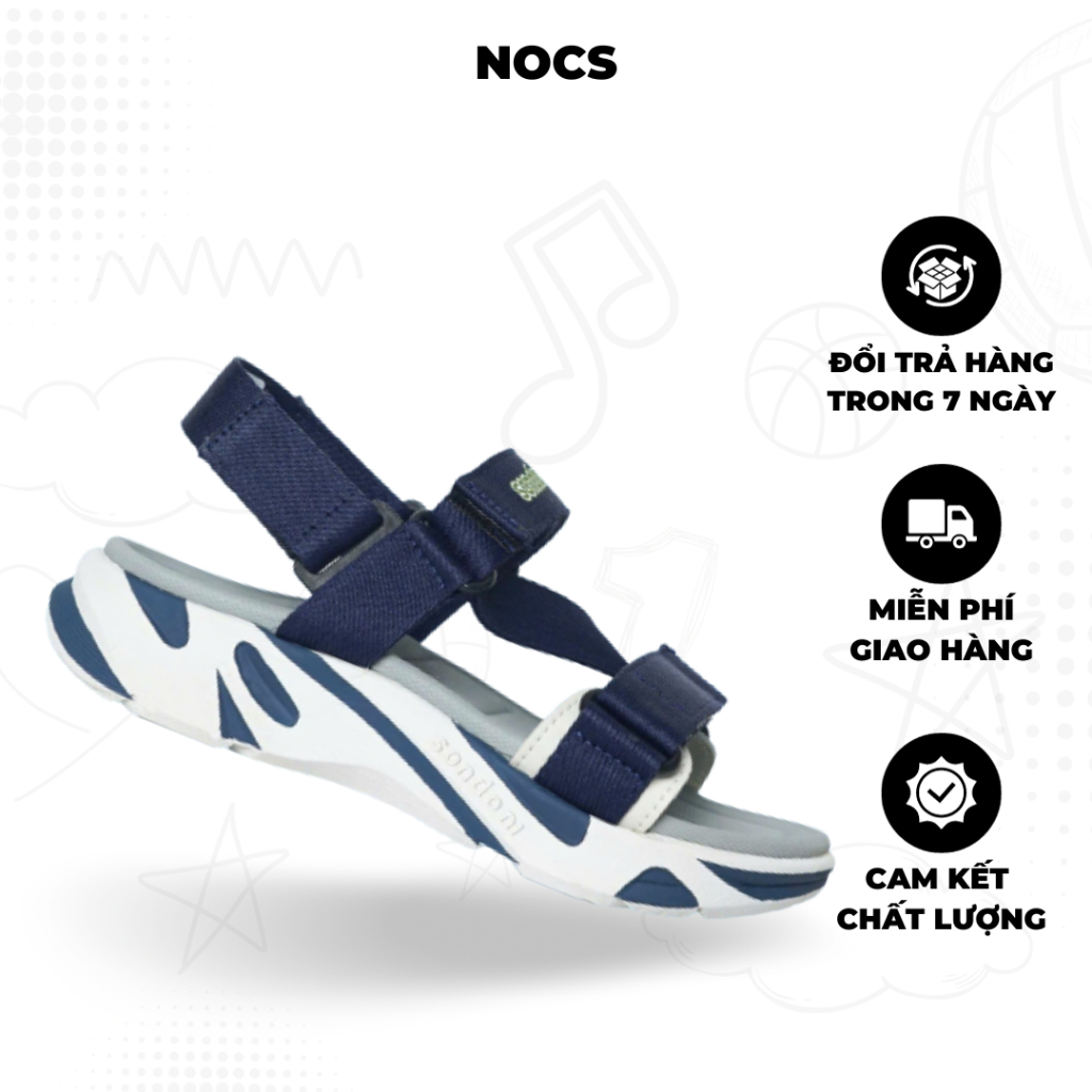 Giày Sandals S2 SONDONI Nam Nữ Quai Z Đế Xanh - Trắng Dây Dù Siêu Nhẹ Siêu Bền - Tặng kèm vớ