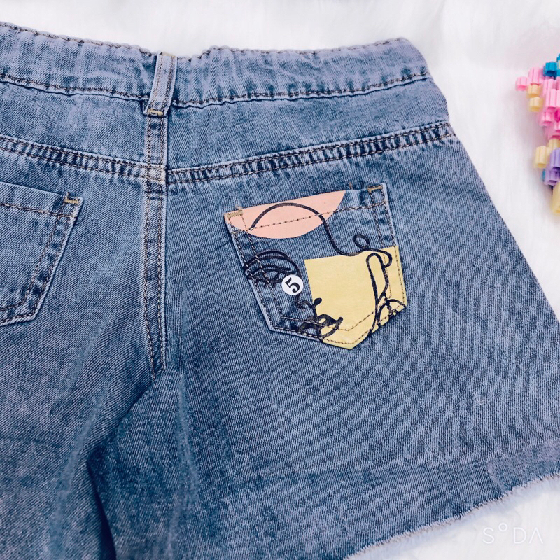 Quần jean đùi bé gái 8-30kg hàng QC bán shop