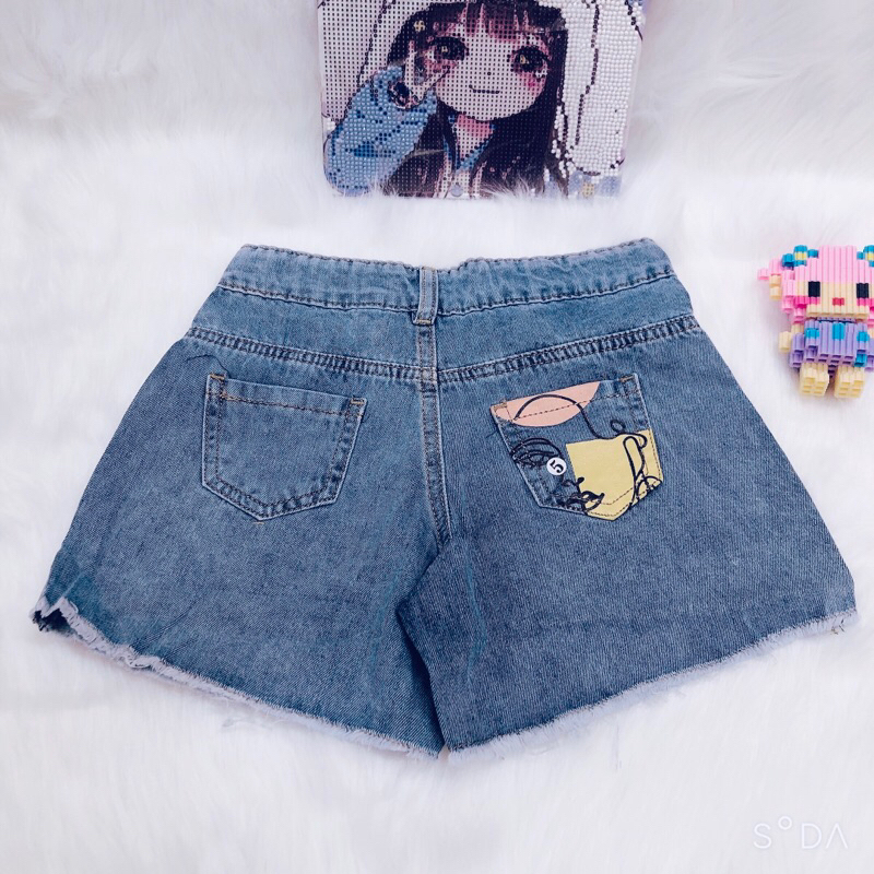 Quần jean đùi bé gái 8-30kg hàng QC bán shop