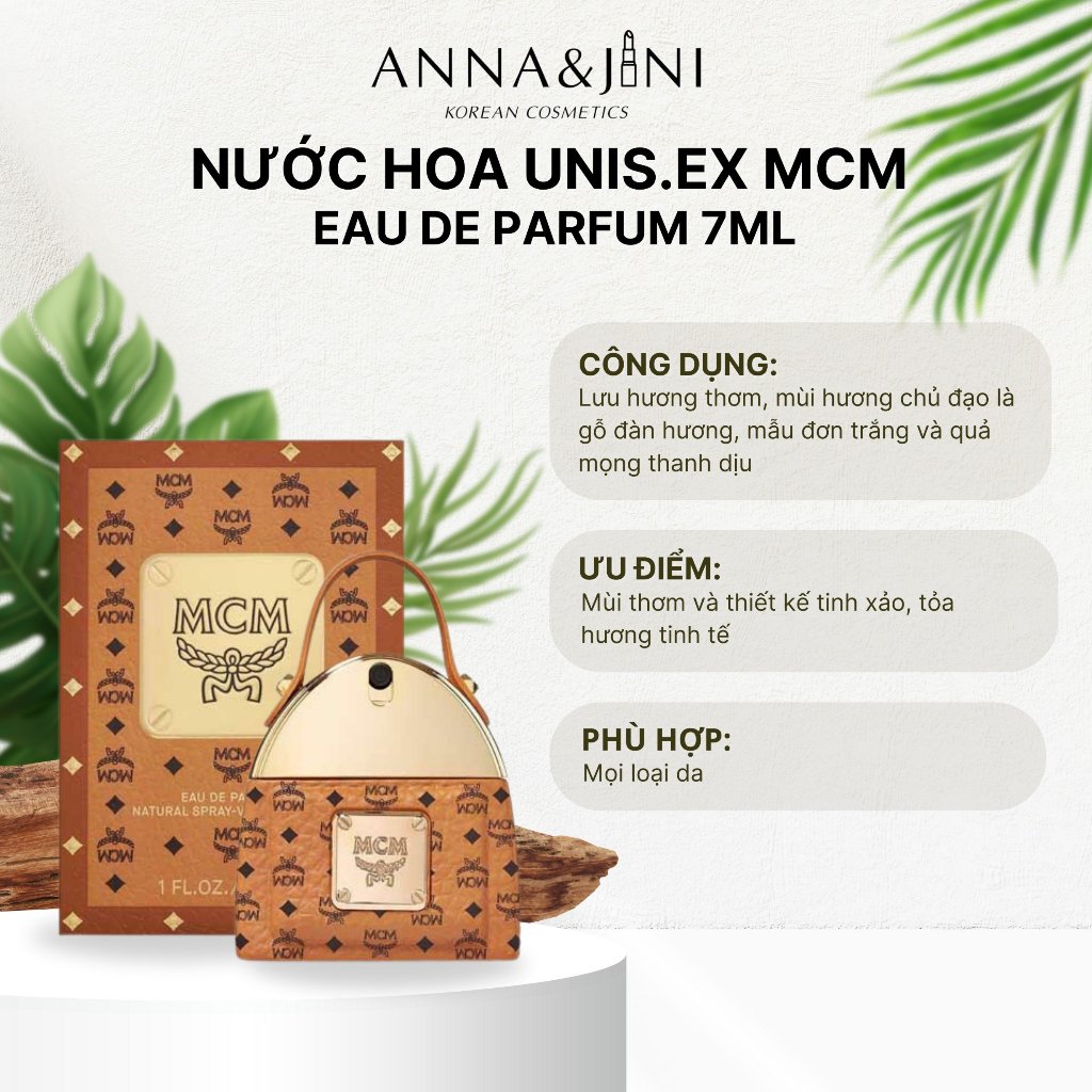 Nước hoa UNIS.EX MCM Eau De Parfum 7ml