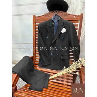Bộ vest nam 6 khuy, áo vest nhiều màu, hàng 2 lớp, quần âu áo vest form chuẩn cao cấp - V13
